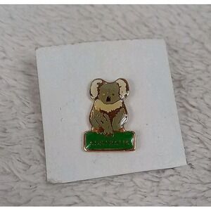 Vintage Australia Koala Lapel Pin Small Koala Bear Hat Pin Collectable Badge